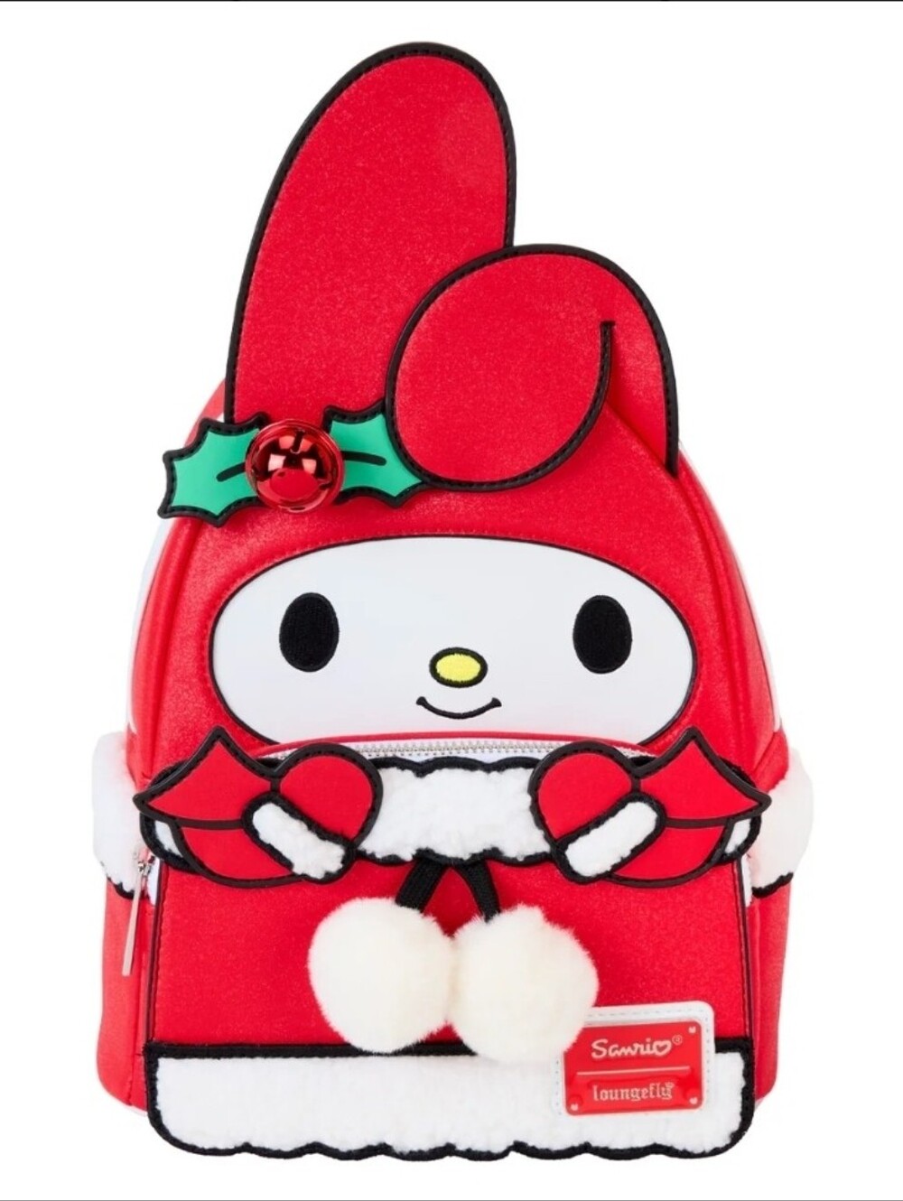 NWT Loungefly My Melody Holiday Bell Mini Backpack